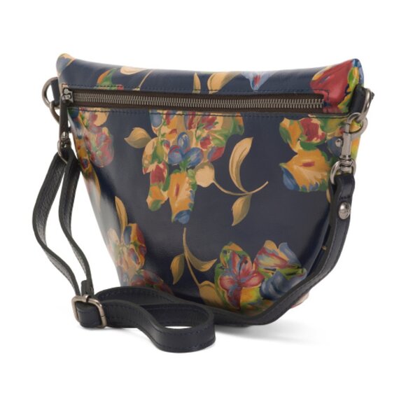 PATRICIA NASH Navy Multi Leather Le Fleur Print Tinchi Belt Bag main image 4